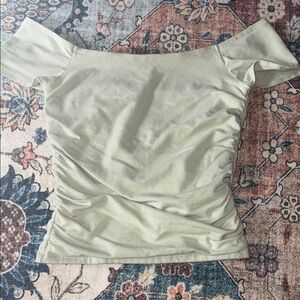 Hollister Off-Shoulder Ruched Crop Top